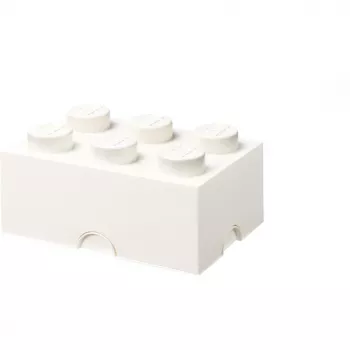 LEGO Storage Brick 6, úložná krabica biela