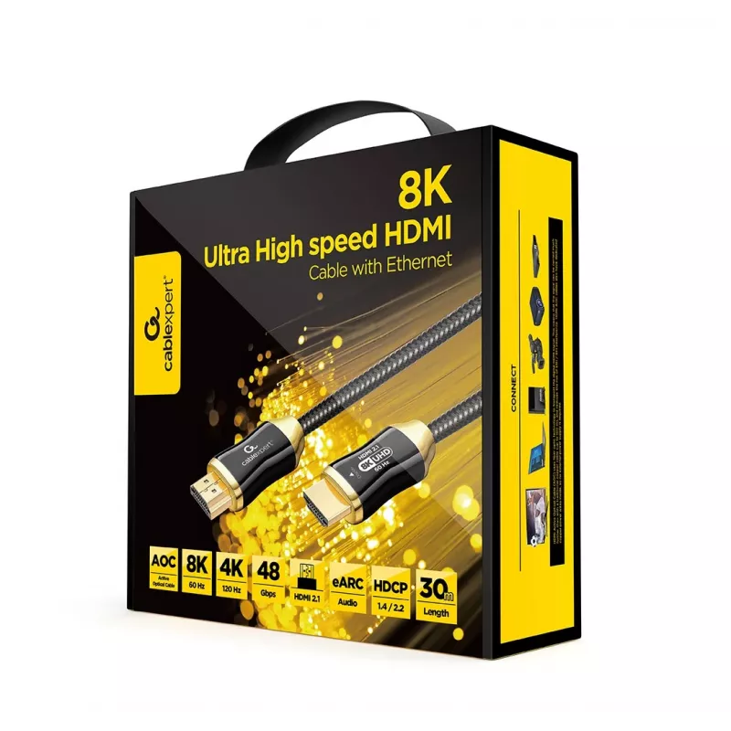 HDMI kábel Gembird CCBP-HDMI8K-AOC-30M 30m 48 Gbit/s čierny