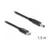 DeLOCK napájací kábel k notebooku USB Type-C konektor samec na Dell 4.5 x 3.0 mm konektor samec 1,5 m 20 V