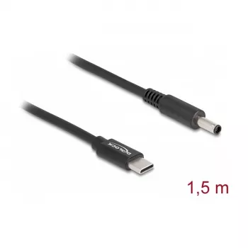 DeLOCK napájací kábel k notebooku USB Type-C konektor samec na Dell 4.5 x 3.0 mm konektor samec 1,5 m 20 V