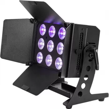 LED PAR svetlo EUROLITE CLS-9 QCL RGB/WW 9x7W — kompaktný pódium washer s 9 x 7W RGB/WW LED