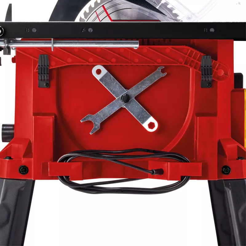 Einhell TC-TS 2225 U stolová píla, 1800 W, kotúč 254 mm, hĺbka rezu 80 mm, červená