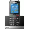 MaxCom MM720 SE mobilný telefón pre seniorov, 2,2-palcový displej, GSM 900/1800, čierny