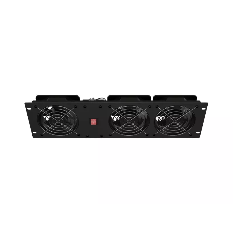 Ventilačný panel LANBERG AK-1506-B 19 palcov s 3 ventilátormi 230V čierny
