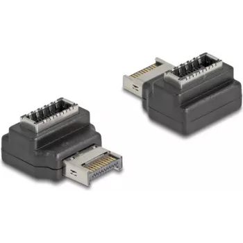 Káblový adaptér DeLOCK 67237 USB Type-E čierny