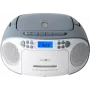 Rádiobudík Reflexion RCR2260 biely/modrý — prenosný CD prehrávač s UKV rádiom