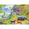Puzzle Ravensburger Feel Well & Puzzle – Sommerhaus am See, 200 dielikov