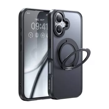 Ochranné puzdro Mcdodo PC-4930 MagSafe pre iPhone 16 s integrovaným stojanom, čierne