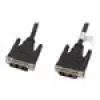 DVI-D kábel LANBERG CA-DVIS-10CC-0030-BK — 3 m, DVI-D na DVI-D, čierny