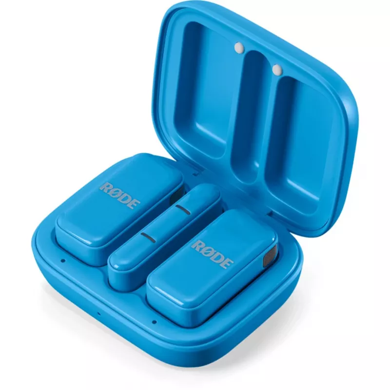 Bezdrôtový lavalier mikrofón Rode Wireless Micro — modrý (WIMICROCBLU)