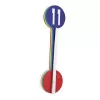 NeXtime hodiny 2995di Colour Guide, Ø 60 cm, nástenné, viacfarebná