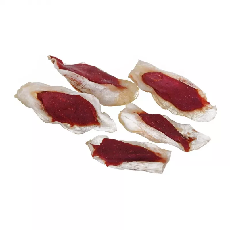 PETITTO Králičie ucho plnené kačacím mäsom maškrta pre psov, 500 g