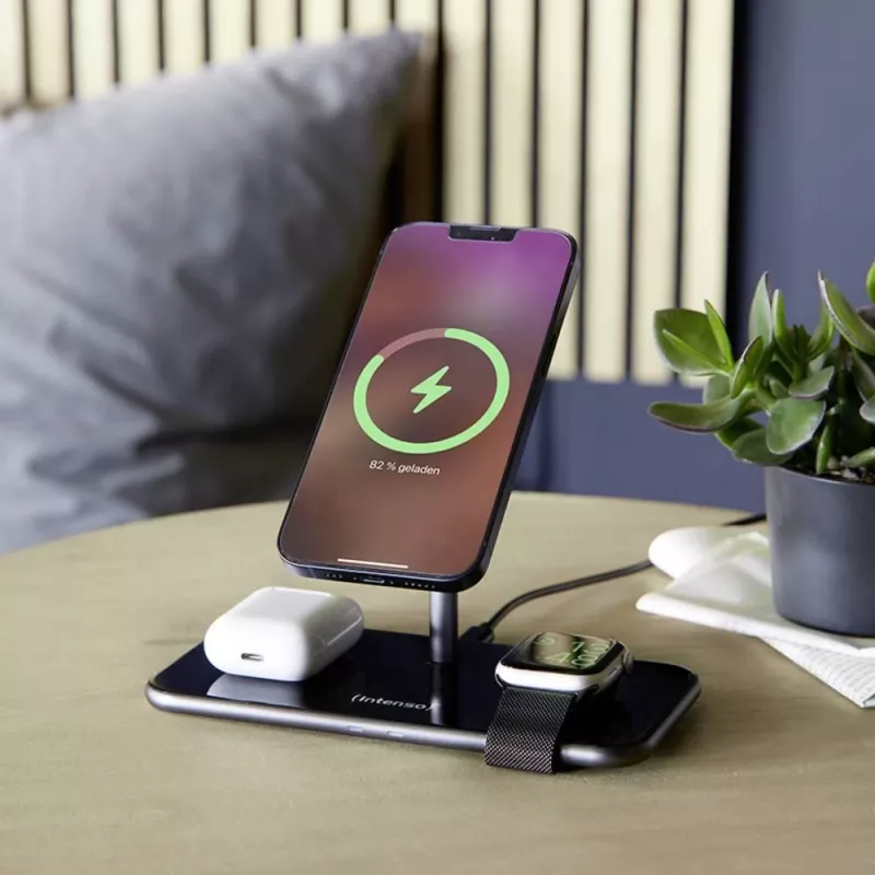 Intenso MB13 Headphones Wireless USB Fast Charging čierna
