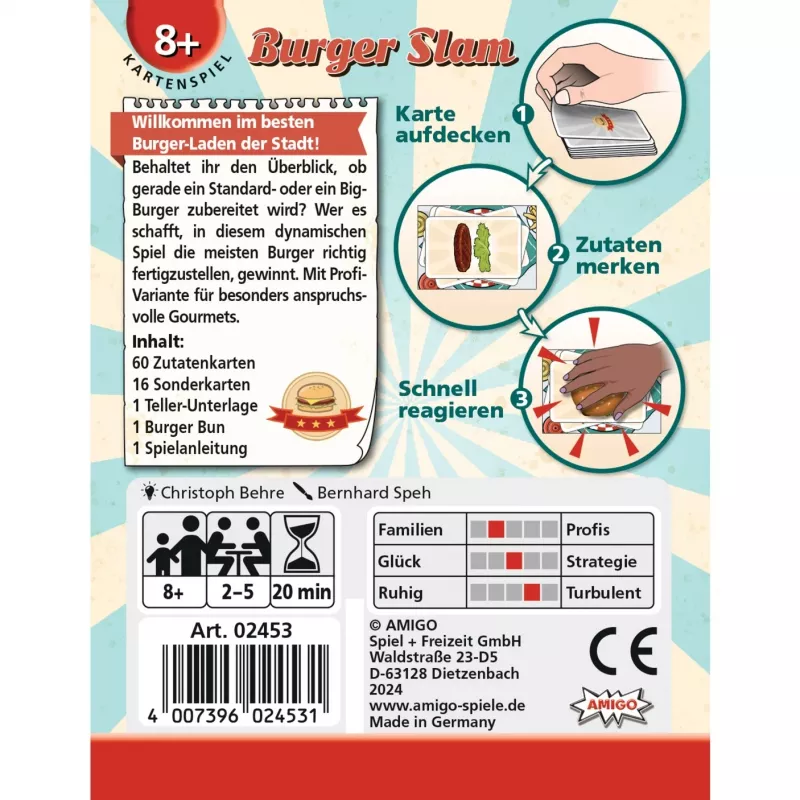 Burger Slam, kartová hra
