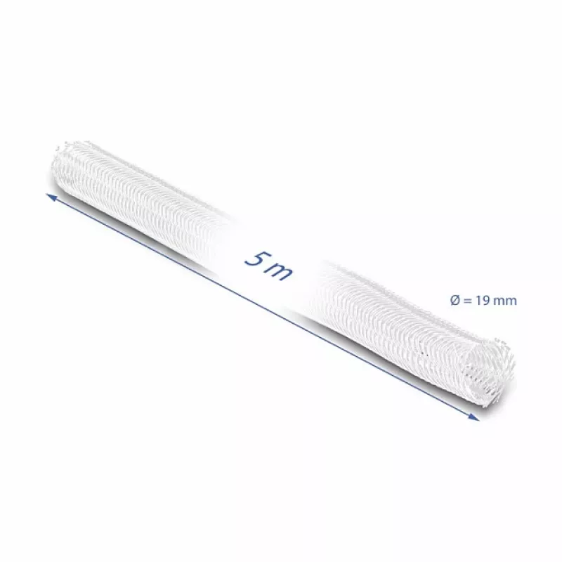 Pletená chránička DeLOCK 20810 5 m x 19 mm biela