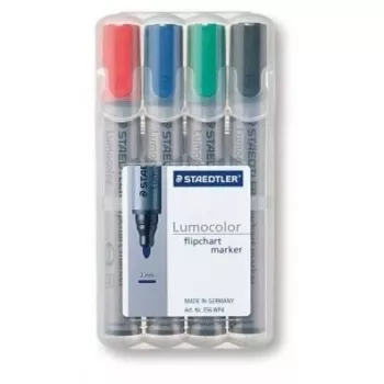 Fixka Staedtler 356 WP4 4 ks čierna modrá zelená červená