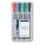 Fixka Staedtler 356 WP4 4 ks čierna modrá zelená červená