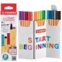 STABILO Fineliner point 88 18 farieb jemný hrot viacfarebný