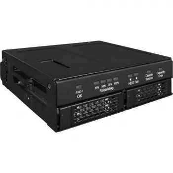 Skriňa pre disk icy dock MB902SPR-B R1 čierna 2.5 palcov SATA