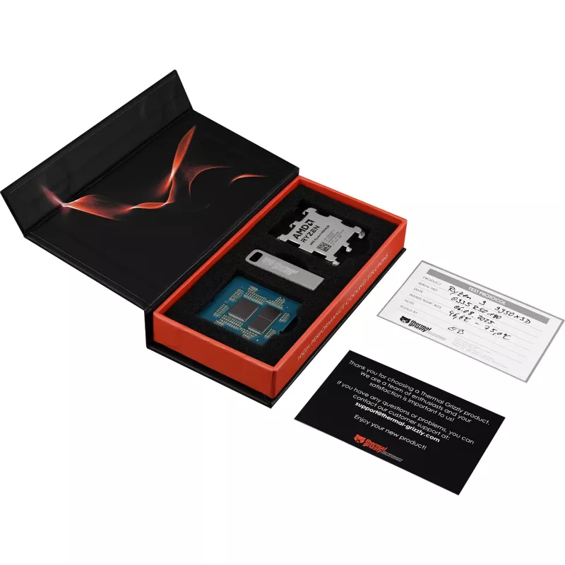 Thermal Grizzly odstránený IHS AMD Ryzen 7 9800X3D Boxed CPU pripravený pre Direct-Die chladič