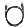 USB A na B kábel TB 1,8 m — čierny, pre tlačiarne