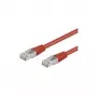 Wentronic Goobay CAT 5e patch kábel, SF/UTP, červený, 0,5 m - CCA medená zmes (68031)