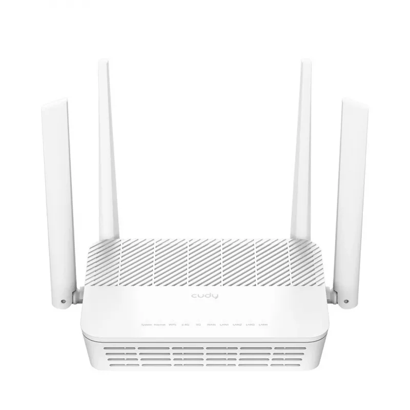 Stolový Wi‑Fi 6 router Cudy WR3000H — AX3000, dvojpásmový 2,4/5 GHz, 2,5G-WAN, Gigabit-LAN (4 porty)