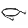 Sieťový kábel DeLOCK RJ45 Cat.6A 1 m čierny