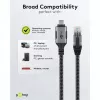 Goobay 70752 ethernetový kábel USB-C 3.1 na RJ45, Cat6 F/UTP, 5 m, čierny/strieborný
