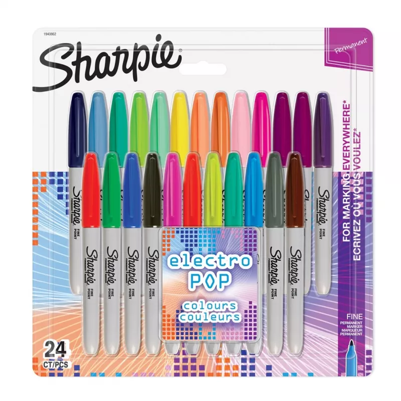 Jemný marker Sharpie Fine 24 ks viacfarebný