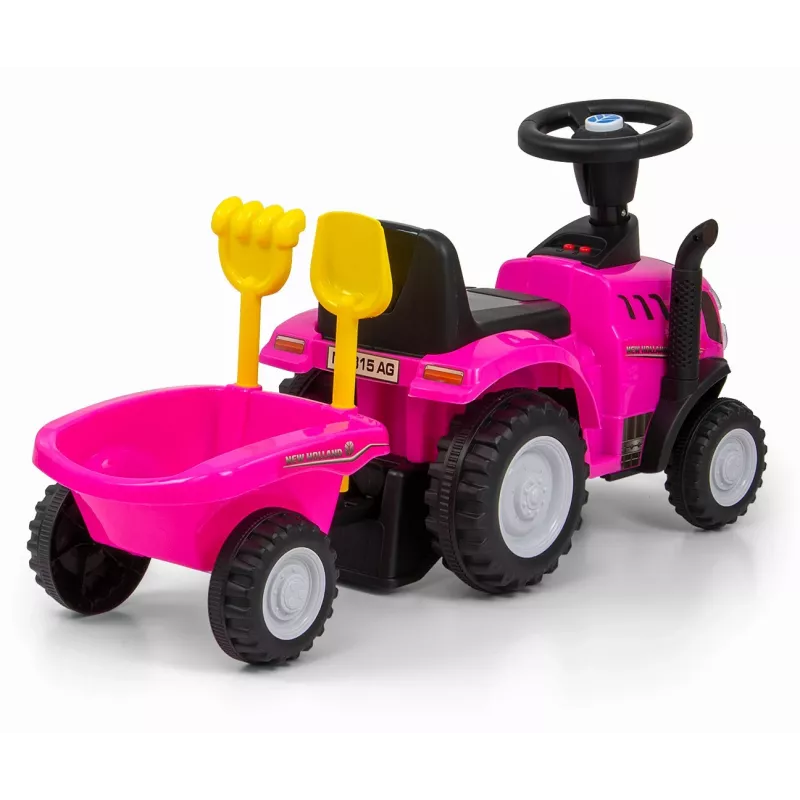 Odstrkovadlo milly mally T7 traktor (ružové) detské odstrkovadlo