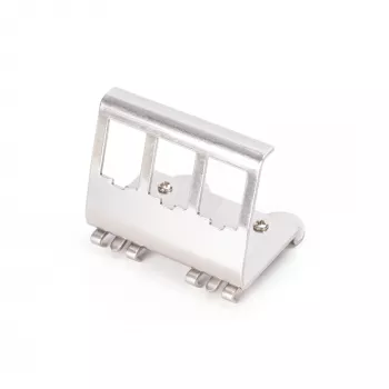 Adaptér Digitus AN-25183 pre 3x Keystone modul nehrdzavejúca oceľ