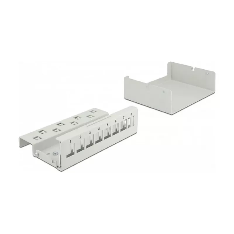 Keystone patch panel DeLOCK 43412 8 port sivý
