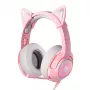 Headset Onikuma K9 Pink RGB herný headset