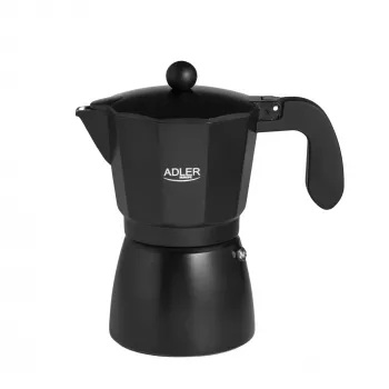 Espresso stroj Adler AD 4421 — 15 bar pumpa, čierne puzdro