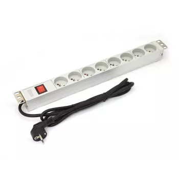 DIGITUS Professional A-19-STRIP-2-IMP – jednotka rozvodu napájania (rack – montáž do racku) – striedavý prúd 250 V – vstupné napájanie – výstup