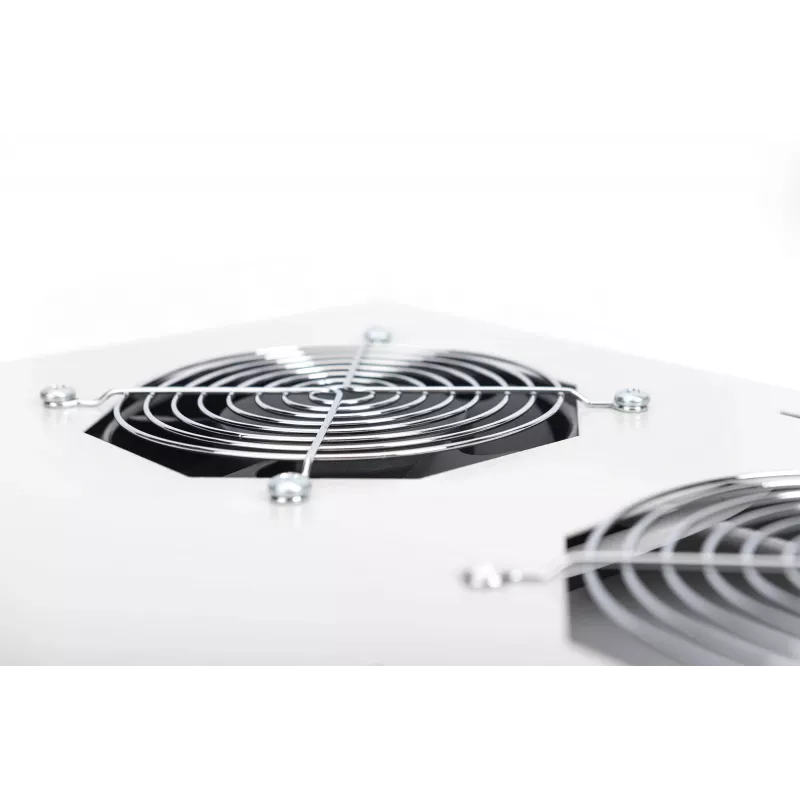 Digitus DN-19 FAN-4-SRV strešná ventilačná jednotka pre rackové skrine, 4 ventilátory, sivá
