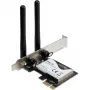 Inter-Tech DMG-32 - interná - bezdrôtová - PCI Express - Wi-Fi - 650 Mbit/s - čierna - strieborná (88888148)