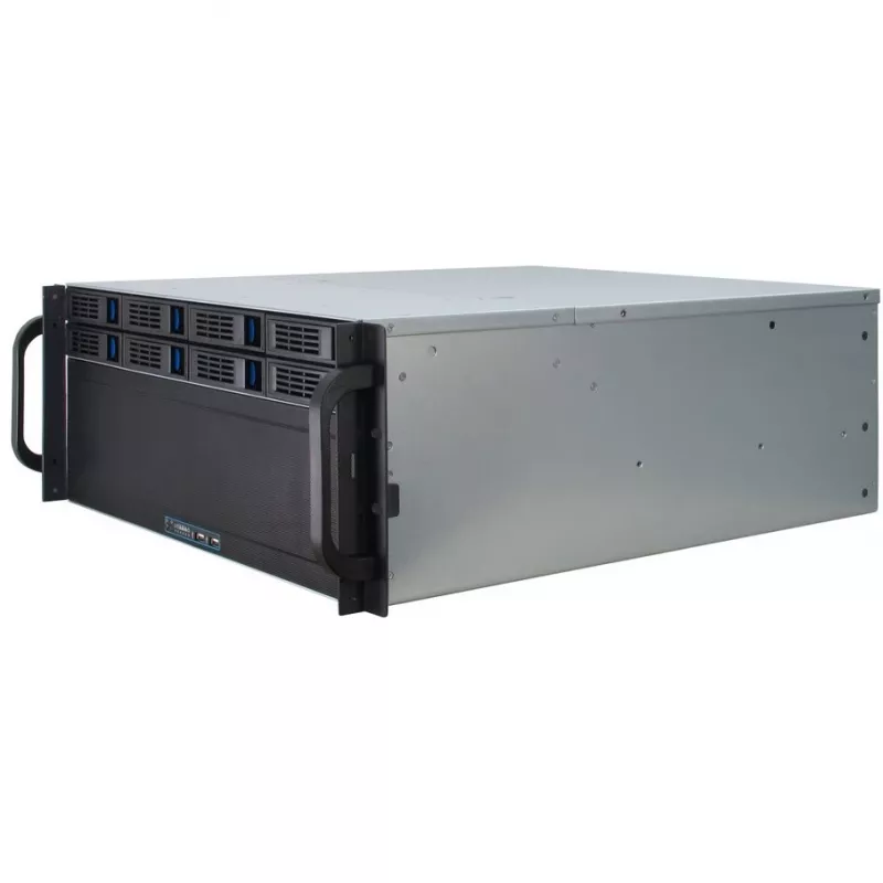 Serverová skriňa Inter-Tech 4U-4408 Rack čierna, strieborná