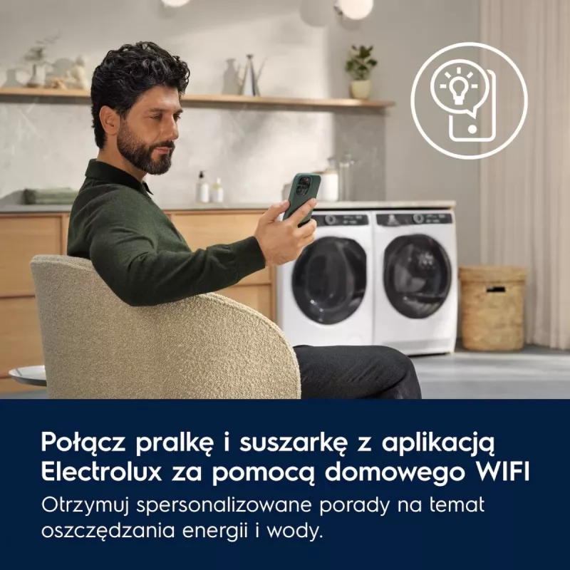 Sušička bielizne Electrolux EW7D585UCP 8 kg tepelné čerpadlo, kondenzačné sušenie