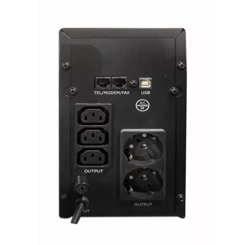 Gembird EG-UPS-035 UPS (neprerušiteľný zdroj napájania) Line-Interactive 2 kVA 1200 W 5 AC výstupov