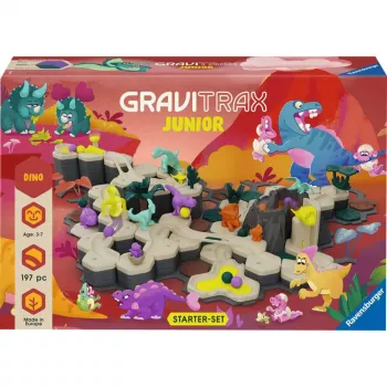 Guľôčková dráha Ravensburger GraviTrax Junior Starterset XXL Dino, stavba dráhy pre deti