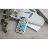 Obal na telefón iKins pre iPhone XS / iPhone X S – biely poppin rock ochranný kryt zadnej strany