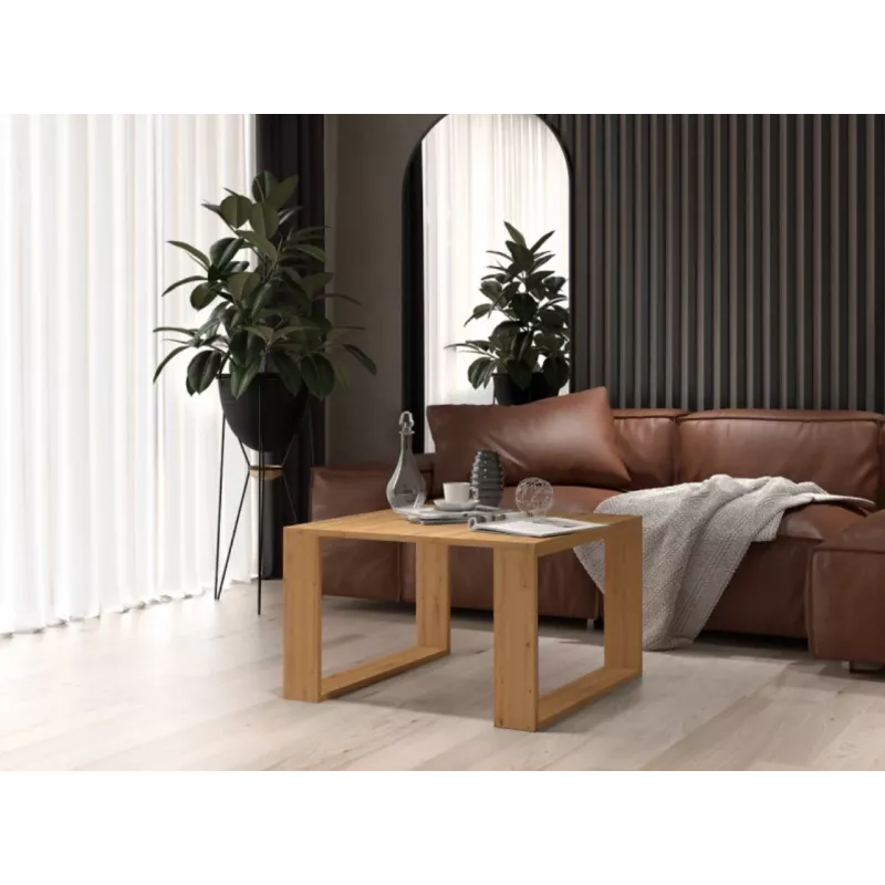 MODERN MINI stôl 67x67x40 cm artisan dub