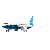 Stavebnica Cobi Boeing 737-8 — 340 dielov, odporúčaný vek 7+, modrá a biela