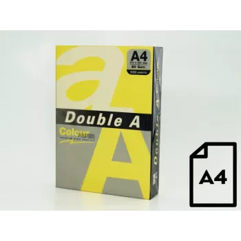 Farebný papier Double A, 80g, A4, 500 listov, Lemon