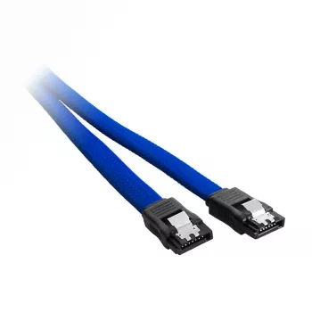 CableMod ModMesh - SATA kábel - Serial ATA 150/300/600 - SATA (W) na SATA (W) - 60 cm - modrá (CM-CAB-SATA-N60KB-R)