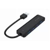 USB hub Gembird 4-port USB 3.1 (Gen 1) — 4 porty, USB 3.2 Gen 1 Type-A, 5V/2.1A, 109×30×10 mm, čierny
