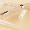 Obal cez rameno Lookabe loo007 zlatý nude pre iPhone 7/8 Plus – prenosné puzdro na telefón s pásikom