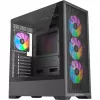 PC skriňa Silentware Core 100 A-RGB čierna — model CORE100Schwarz, A-RGB osvetlenie, formát Mid-Tower